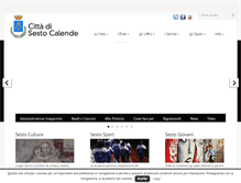 Tablet Screenshot of comune.sesto-calende.va.it
